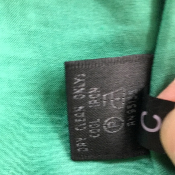 Lafayette 148 green linen jacket 4 6 - Picture 8 of 10